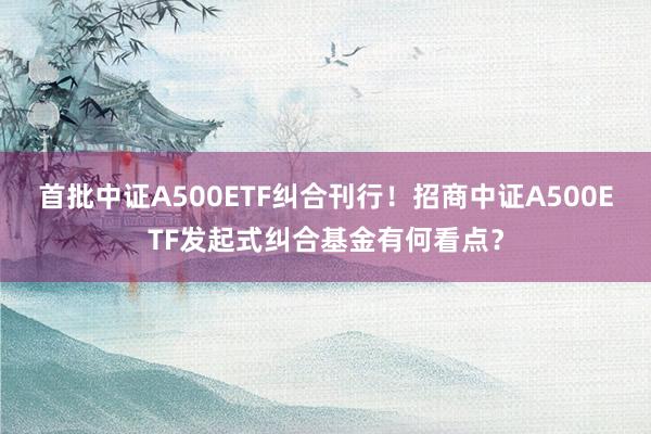 首批中证A500ETF纠合刊行！招商中证A500ETF发起式纠合基金有何看点？