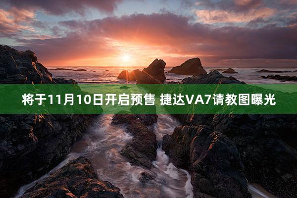 将于11月10日开启预售 捷达VA7请教图曝光